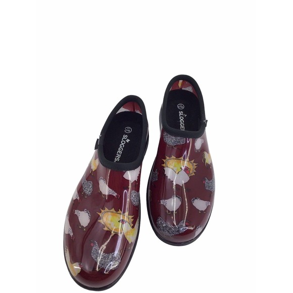 Sloggers chicken hen print waterproof garden rain shoes women size 11 - Picture 4 of 11